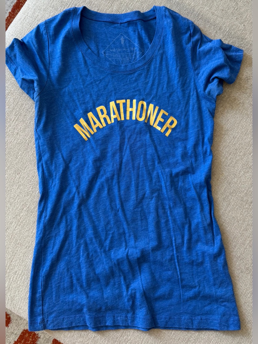 Sarah Marie Design Studio MARATHONER tee with gold foil